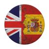 United Kingdom & Spain Flags - British Spanish PopSockets Adhesive PopGrip