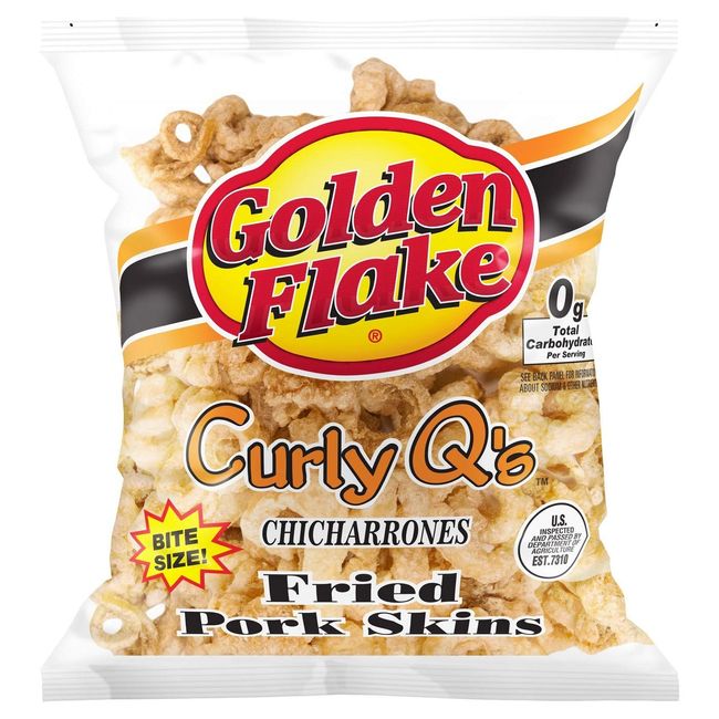 Golden Flake Curley Q's Regular, 3.00 oz Bag (Pack 4 Bags)