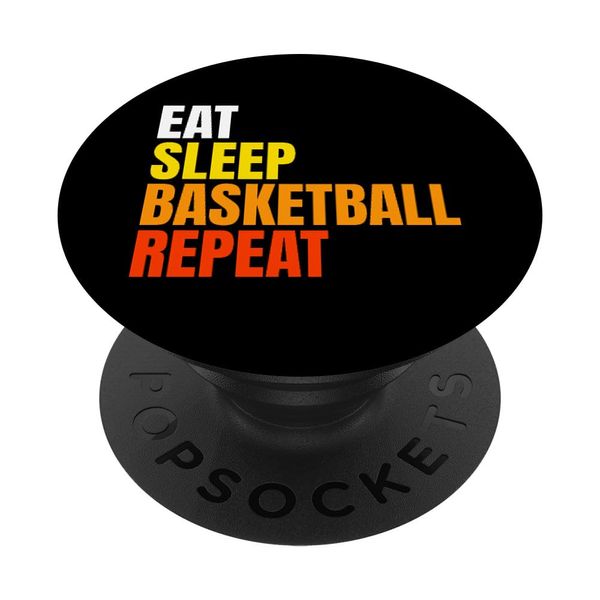 Eat Sleep Basketball Repeat PopSockets Adhesive PopGrip