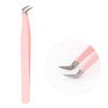 Tweezers for Eyelash Extension Professional Eyelash Tweezers for Single 2D 3D Eyelash Extension(Rounded Corners)