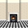 MyTinyWorld Dolls House Miniature Pale Brown Styalised Branches Wallpaper