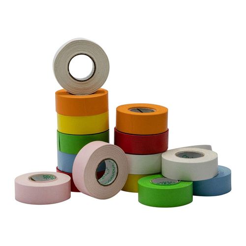 Labeling Tape, 3/4in. x 500in, Yellow, 1in. Core, 4 Rolls/Unit