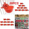 20PACK Poultry/Quail Water Drinking Cups Chicken Hen Plastic Automatic Drinker #
