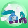 Mega Bloks Building block set, building block bag and animal friends, from 12 months of age.