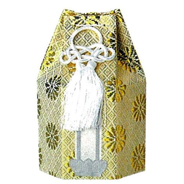 Wide Gold Portion Bag / Gold / 2 Size, 2.3 / Cremation Urn Cover / Direct Funeral, Family Funeral, Divine, Hand Memorial Service, Pet