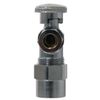 10 Pcs XFITTING 1/2" CPVC x 3/8" OD Compression Angle Stop Valve, 1/4 Turn