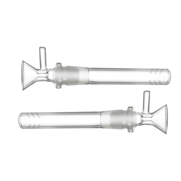 BMTick Down Stem Chemical Diffuser Adapter and Funnel Adapter, 14mm, 12cm, Set of 4