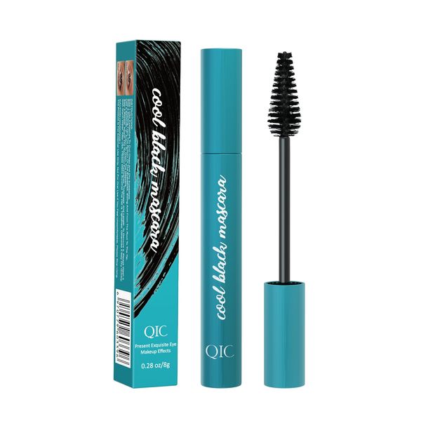 VIDIND Natural Silk Fiber Mascara Waterproof, Non-Smudged, Non-Caking, Long, Natural, Thick, Curly, Non-Tearing (Black)