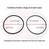 Omnifilter OK7 O-Ring Kit for BF6, BF7, BF35, BF36, BF36C, etc (2 sets, 4 pcs)
