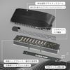 East top ET12 Harmonica Chromatic Harmonica, Black