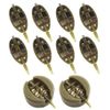 Kingrun 10 Pcs Fishing Inline Feeders with Quick Release Mould (plastic)