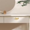 PASOLABE 2Pcs Brass Bow Shape Cabinets Knobs with Screws, Bow Shaped Drawer Knob Gold Bow Drawer Knobs for Kitchen Cabinet Drawer Cupboard Pulls Handle (2.3 inch)