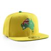Underground Kulture Australia Yellow Adjustable World Cup Flat Peak Snapback Hat Baseball Cap