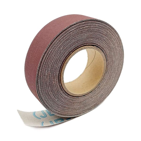 600 Grit Continuous Sandpaper Roll 2.54cm x 8m Emery Cloth Aluminium Oxide Abrasive Sandpaper Roll Drum Sander Sandpaper Rolls for Wood Furniture Finishing Metal Sanding Automotive Polishing