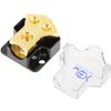Jex Electronics 2-Way Car Audio Solar Amp Power/Ground Cable Splitter Distribution Block 1ga 4ga