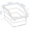 IKEA SOCKERBIT Box, 19x26x15 cm, White