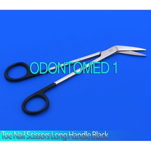 New Toenail Scissor Ergonomically Designed 6.5" Long Handled,Black Handle 1 Pcs
