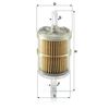 Original MANN-FILTER Fuel filter WK 42/2 – For Passenger Cars