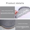Back/Feet Scrubber for Shower,Silicone Shower Brush with Suction Cup for Cleaning & Exfoliating Skin,Floating Body Long Bristles for Wet or Dry Brushing,Cleans The Body Easily,30×25cm (Gray)
