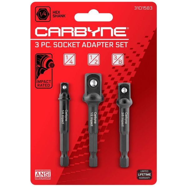 Impact Socket Adapter Set - Drill & Driver Bit Set, 1/4 to 1/2 Inch Adapter f...