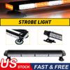 54LED Emergency Light Bar Rooftop Double Side Strobe Warning Light Amber + White