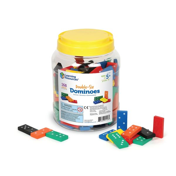 Learning Resources Double-Six Wooden Dominoes