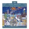 Advent Calendar Christmas Day 1-25 Dec Medium Square with Envelopes (LADVS012)