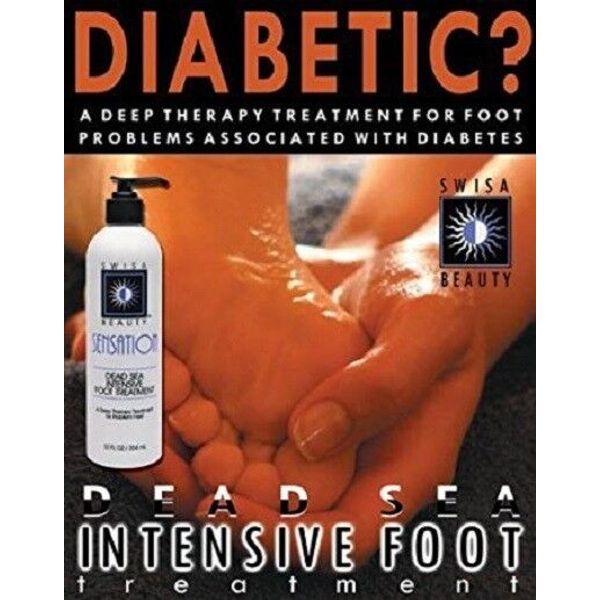 Swisa Beauty Dead Sea Intensive Foot Treatment Lotion - Athletes & Diabetic Foot