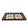 23 Inch Wooden Trendy Alpha Design Backgammon Set