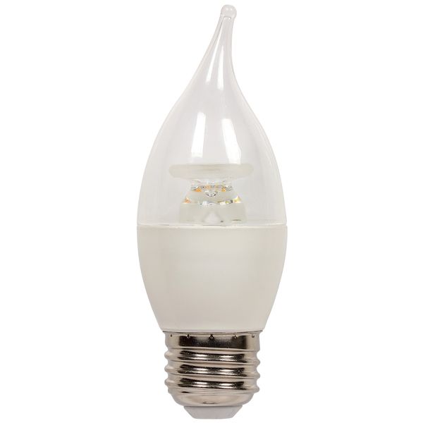 Westinghouse Lighting 0313900 7W Flame Tip CA13 Dimmable LED Light Bulb with Medium Base, Warm White