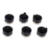 sparefixd Button Set Silver Black to Fit Bosch Microwave