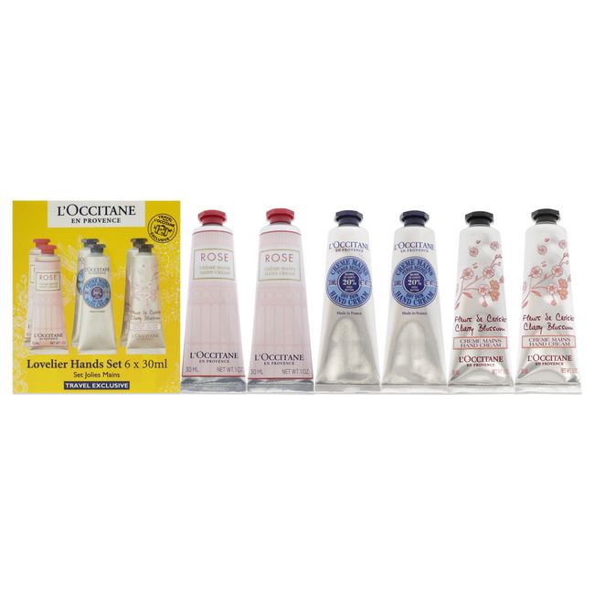 Lovelier Hands Kit by LOccitane for Unisex - 6 Pc Kit Set