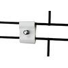 Dazzling Displays White Grid Panel Clips (12 Pack) - Essential Grid Wall Accessory for Secure Grid Panel Installation for Home, Retail or Tradeshow Use