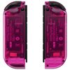 eXtremeRate DIY Replacement Shell Buttons for Nintendo Switch & Switch OLED, Clear Candy Pink Custom Housing Case with Corlorful Button for Joycon Handheld Controller - Console Shell NOT Included