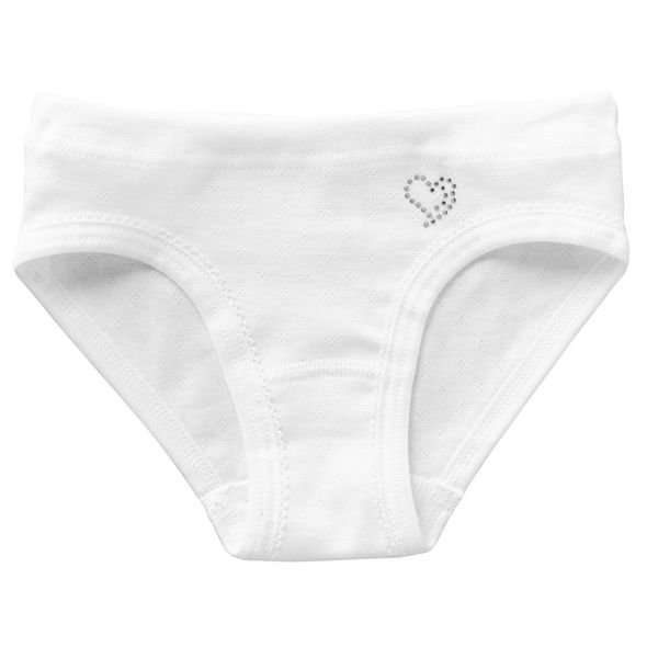 Schiesser Mädchen Slip, Weiß (100-weiss), 128
