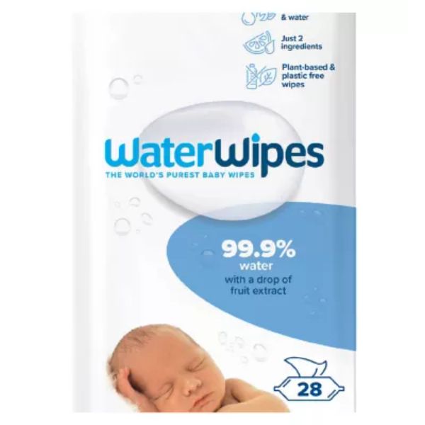 WaterWipes Original Plastic Free Baby Wipes 28's