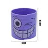 SRV Hub® Crazy Face Magic Spring Toy, Plastic Coil Multicoloured Magic Spring, Springy Fun for Kids Size 6.5cm (Magic Spring-Purple)