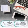 Microfiber Cleaning Cloth 12-Pack Individually Packed (6"x 7") Glasses Cleaning
