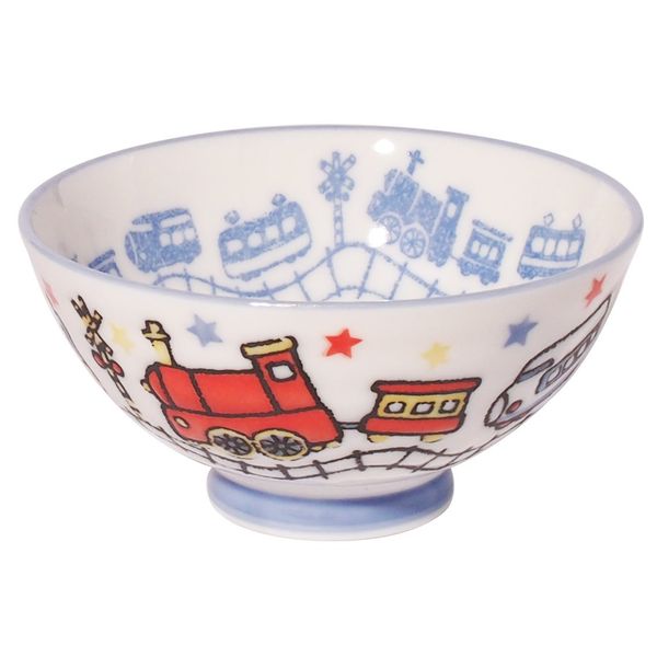 Minoru Pottery Kids Bowl, Train