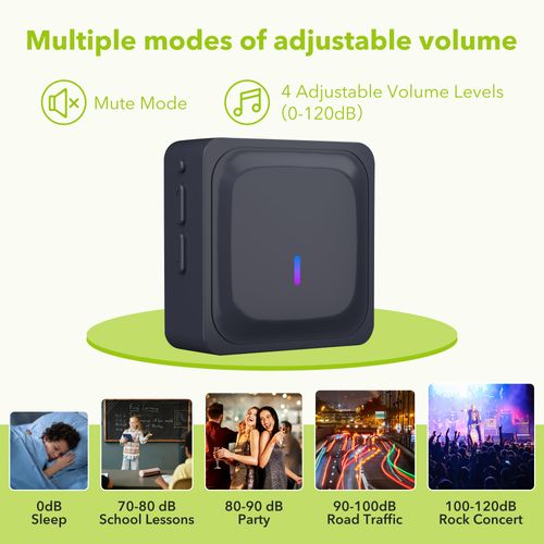 BN-LINK Wireless Doorbell, Waterproof Door Bell Easy Installation, 1000Ft Range, Adjustable Volume& 58 Chimes, LED Flash, Perfect for Homes, Offices, Classroom, Apartments (Black)