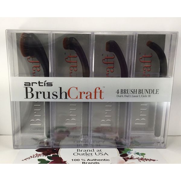 💯ARTIS BrushCraft 4 Makeup Bundle Brush Gift Set NuFibre, Bronzer & Conceale$80