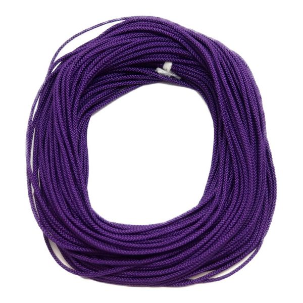 [Machida Saiten] (0.3 inch (1 mm) Flower Ties 66.6 ft (20 m) Asian Knot Asian Knot Decoration Craft Supplies (16 Ancient Purple 1)