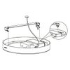 EGLO Surface-Mounted Light, Plastic Alloy Steel, Warm White