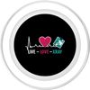 Live Love Xray Rad Tech Technologist Rad Techs Radiology PopSockets PopGrip for MagSafe