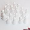 Big Cherry 20x Halma Pawns, Plastic Playing Pieces - White
