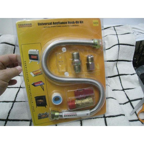 Charman Universal appliance hook up kit NEW missing one adapter Space Heaters