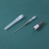 ZS Professional Catheter Piercing Needles, Surgical Steel Cartilage Ear Piercing Kit, Tongue Nipple Lip Belly Rings Nose Piercing Tools Kits for All Piercings (16G(1.2mm))