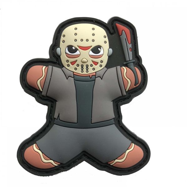 Gingerbread Gingerbread Man Jason Killer Horror Halloween Patch