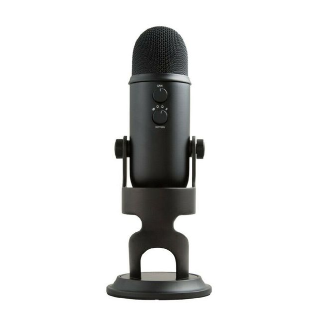 Microfono Blue Yeti USB con Filtro Knox Gear Pop -Plateado