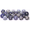Indian 30 PC Blue White And Blue Vintage Cermic Knobs Drawer Pull Cupboard Door